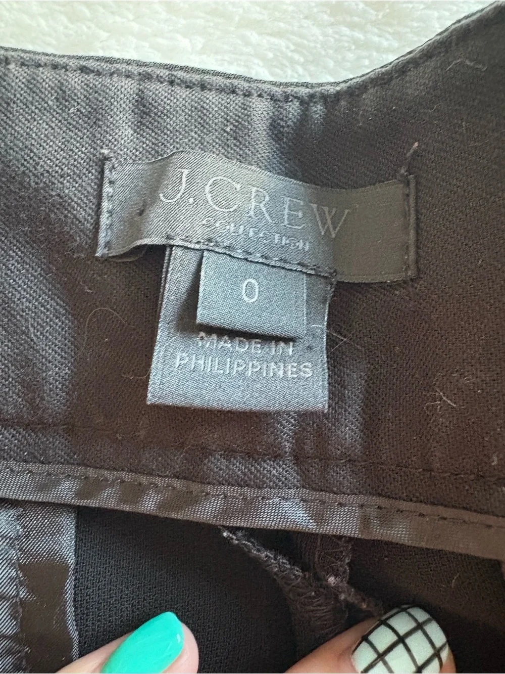 J. Crew Women’s Black Dress Trousers Side Zipper Pockets